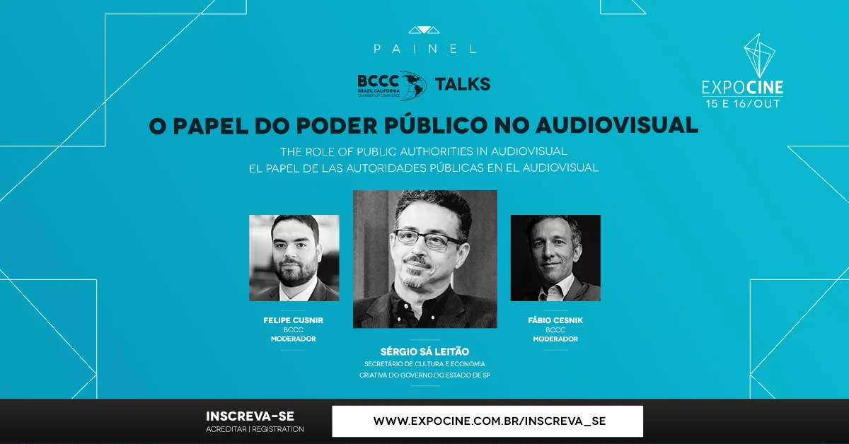 Secretário de Cultura e Economia Criativa de SP é destaque na Expocine